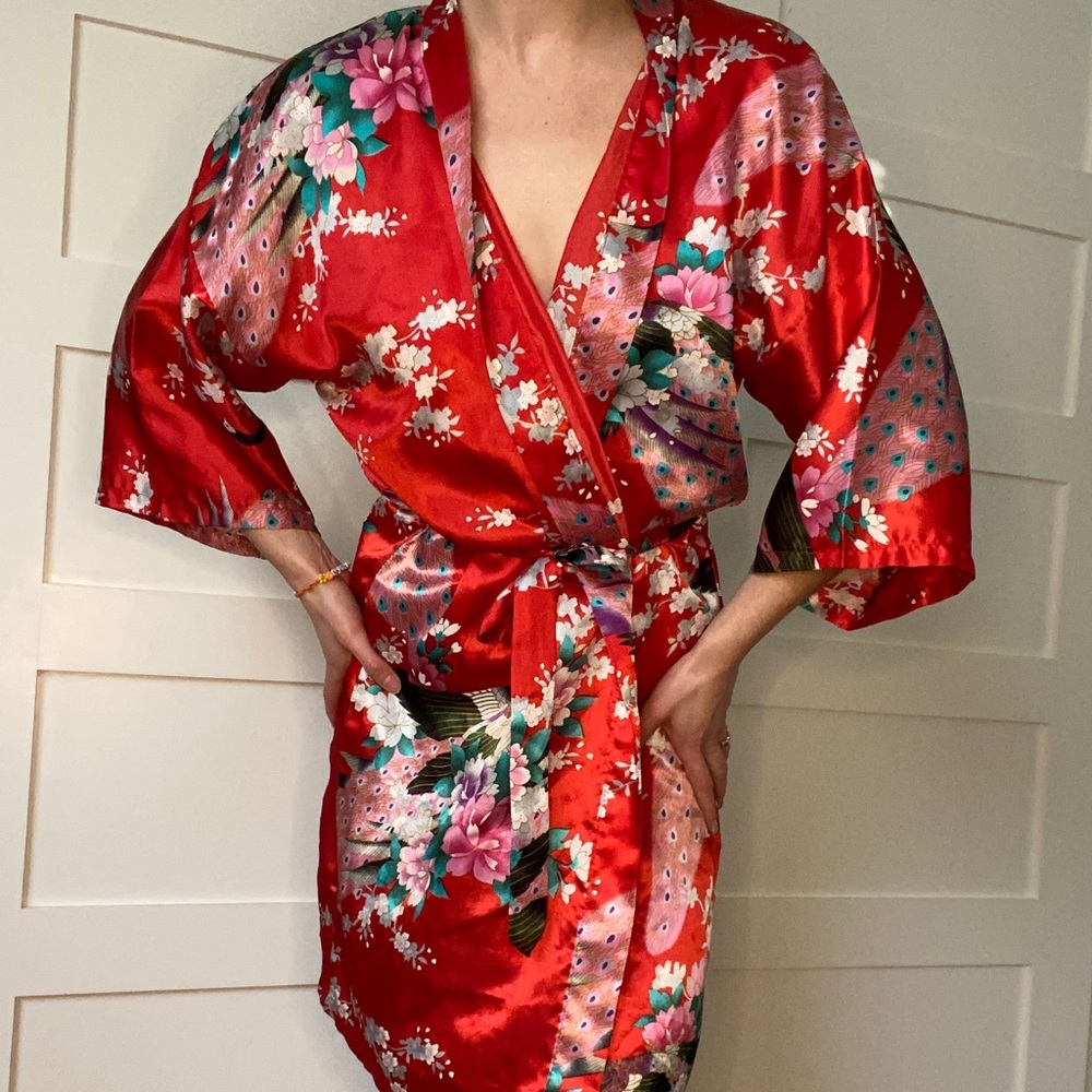 Vintage red kimono